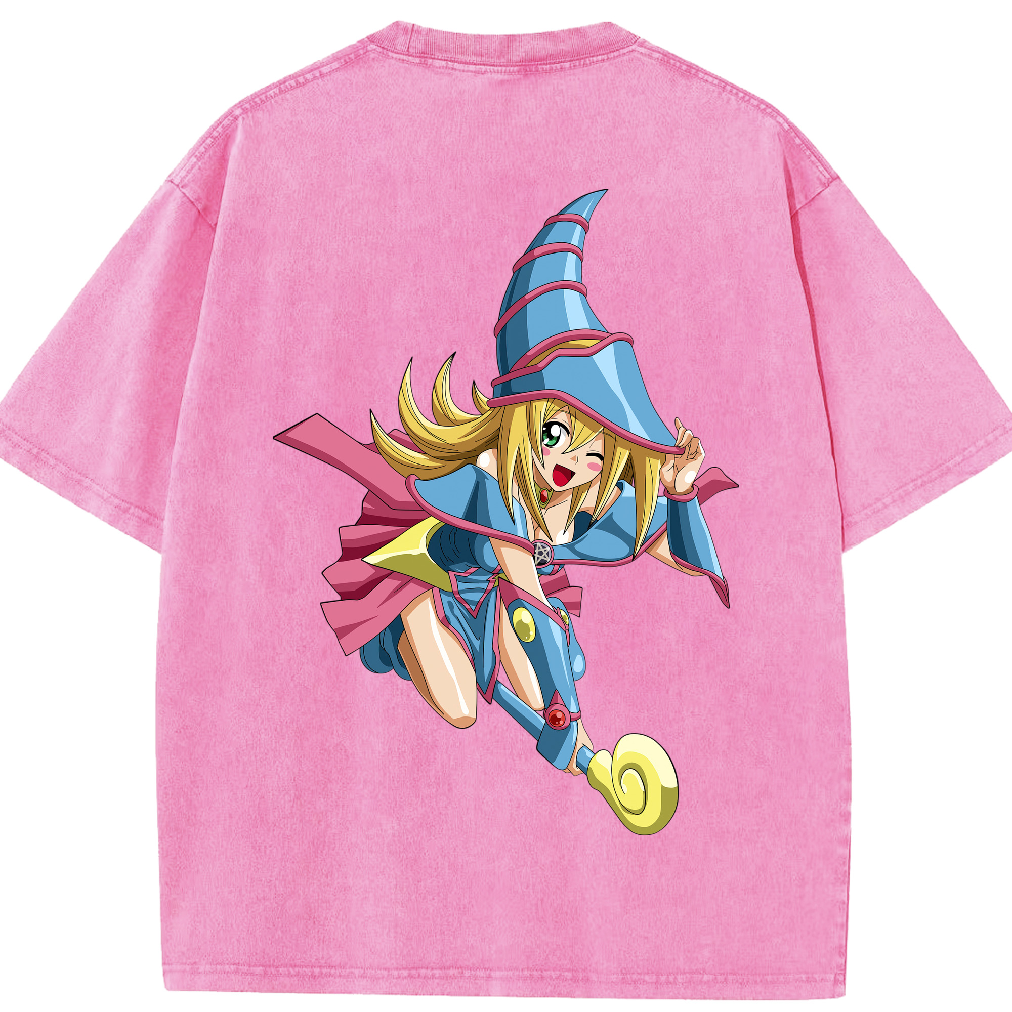（画像用） 遊☆戯☆王 Yu-Gi-Oh! 綿100% ヴィンテージ風 半袖Tシャツ（背面プリント）